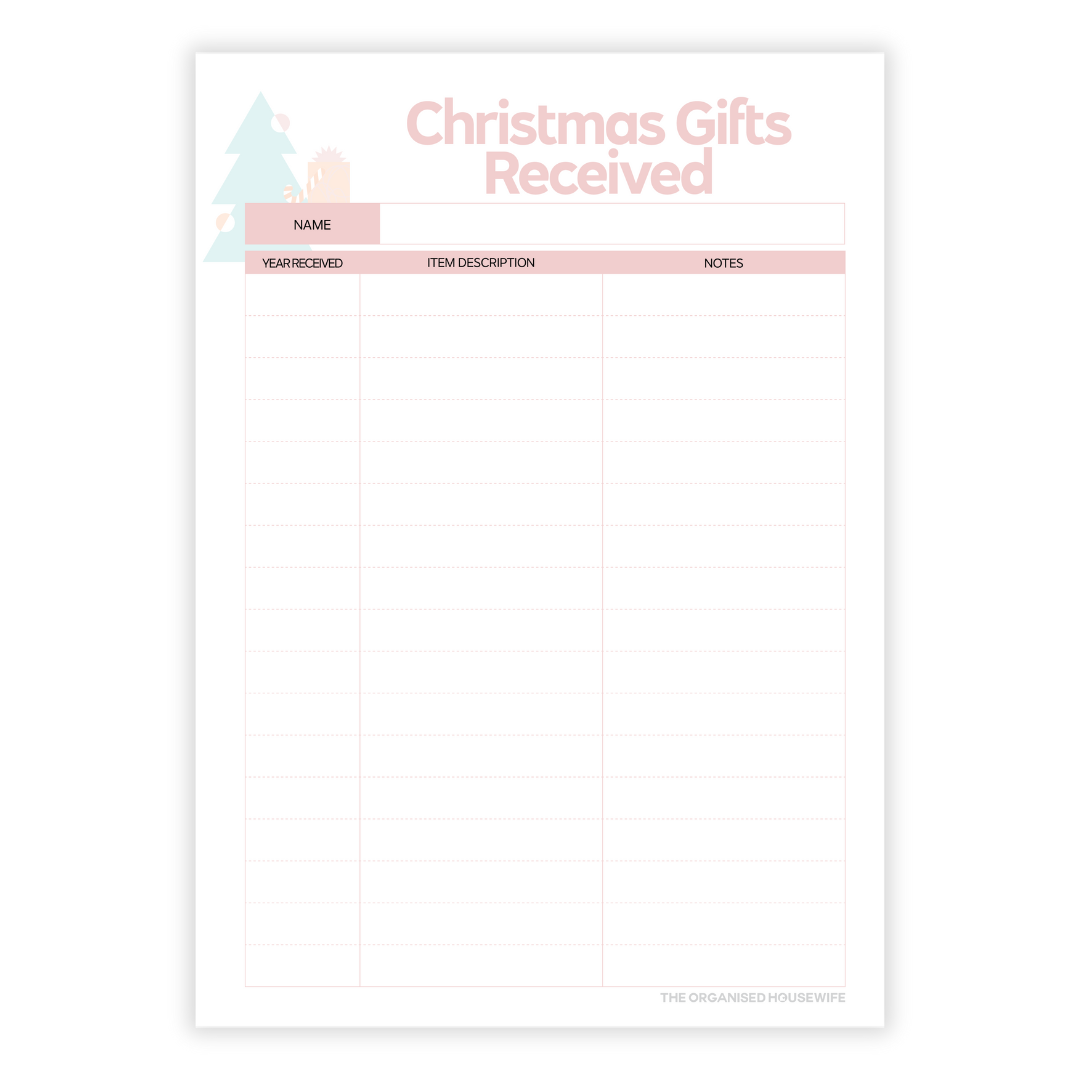 2025 Christmas Planner