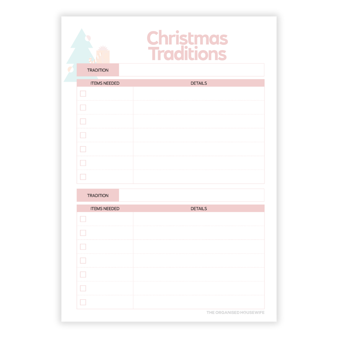 2025 Christmas Planner