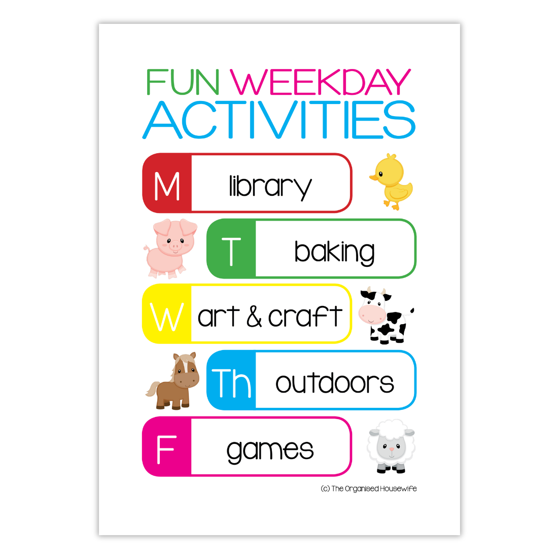 Fun Weekday Activities for kids