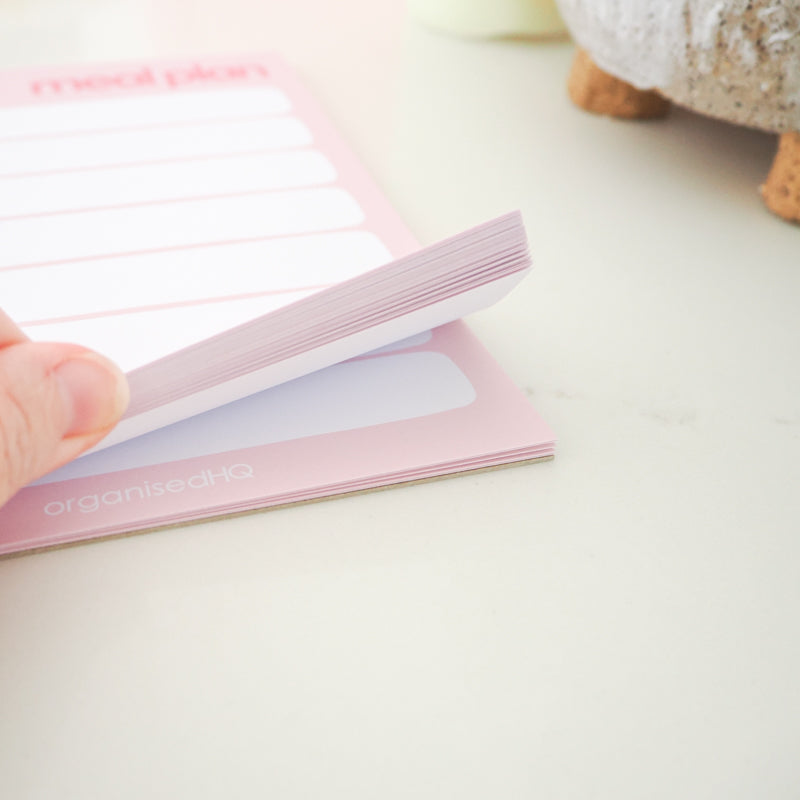 Weekly Meal Plan Notepad