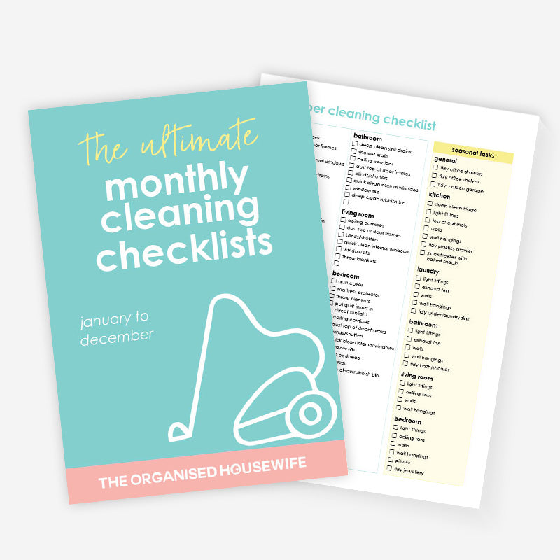 The Ultimate Monthly Cleaning Checklists