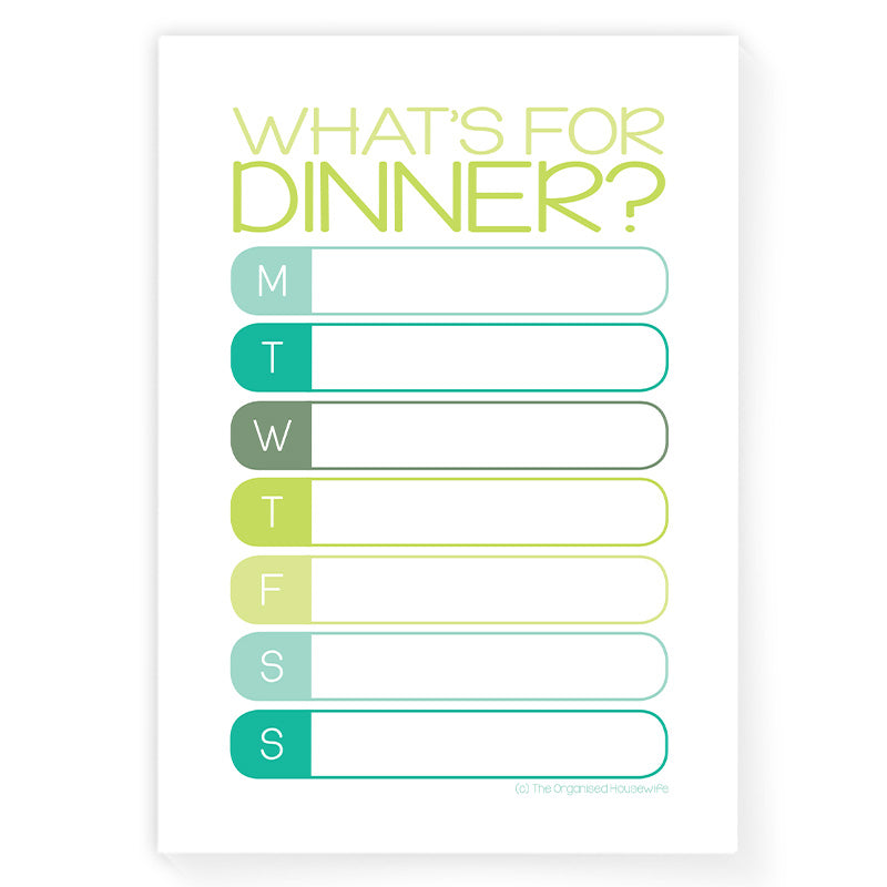 A4 Weekly Meal Planner