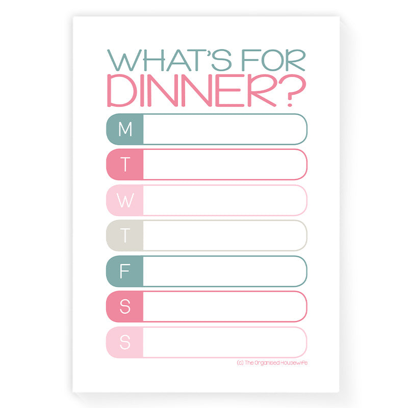 A4 Weekly Meal Planner