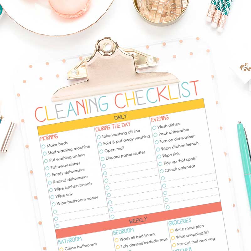 Cleaning Checklist