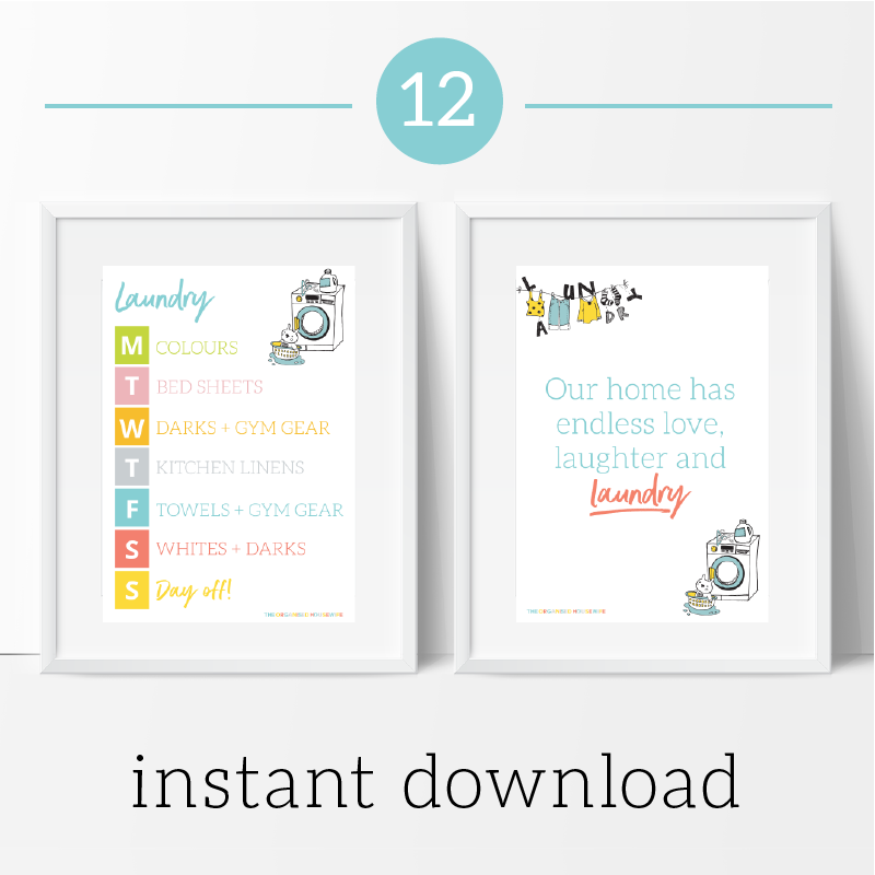 Laundry Schedule & Poster 12