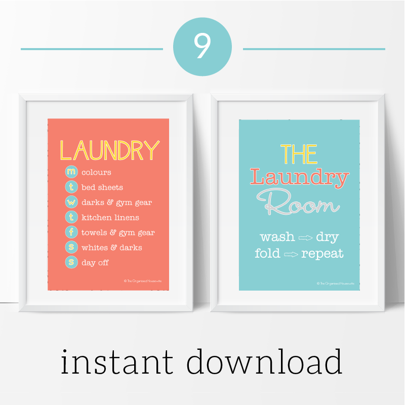 Laundry Schedule & Poster9