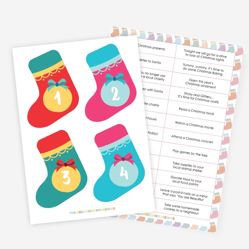 Stocking Advent Calendar Activities