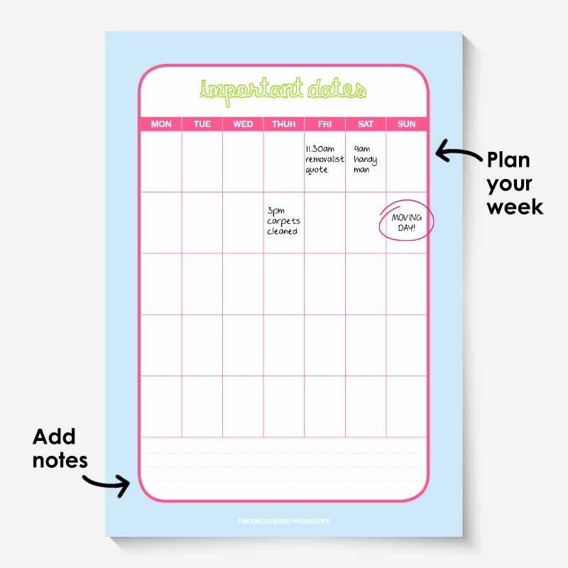 Moving Home Planner with Checklist