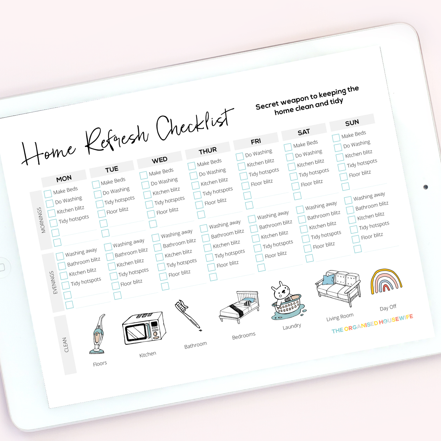 SanityGuideForStayingAtHome_Square - Weekly Clean