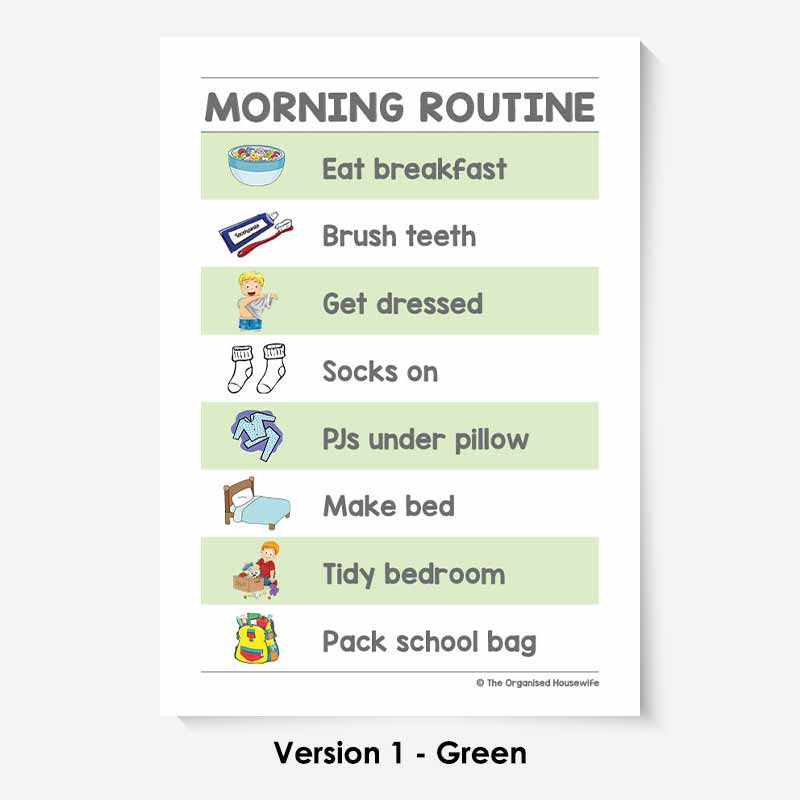 Kids Routine Charts - Morning