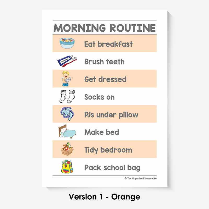 Kids Routine Charts - Morning