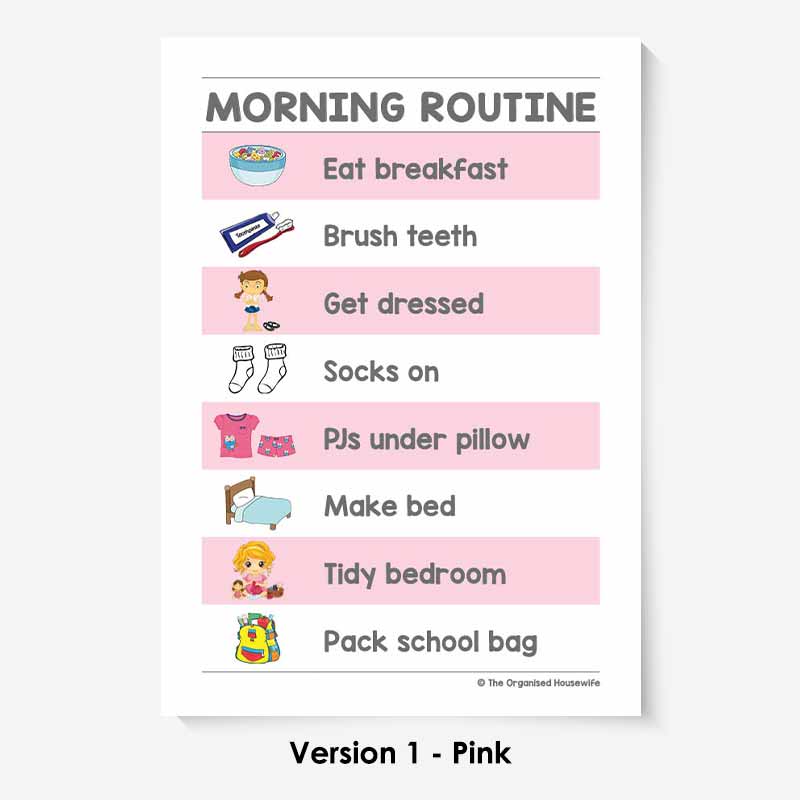 Kids Routine Charts - Morning