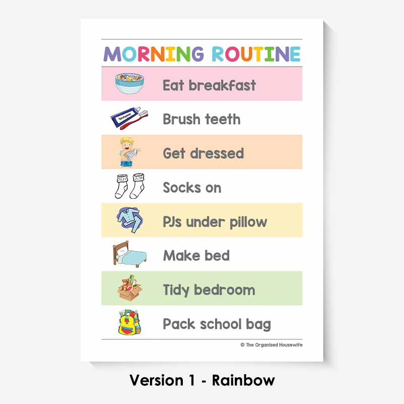 Kids Routine Charts - Morning