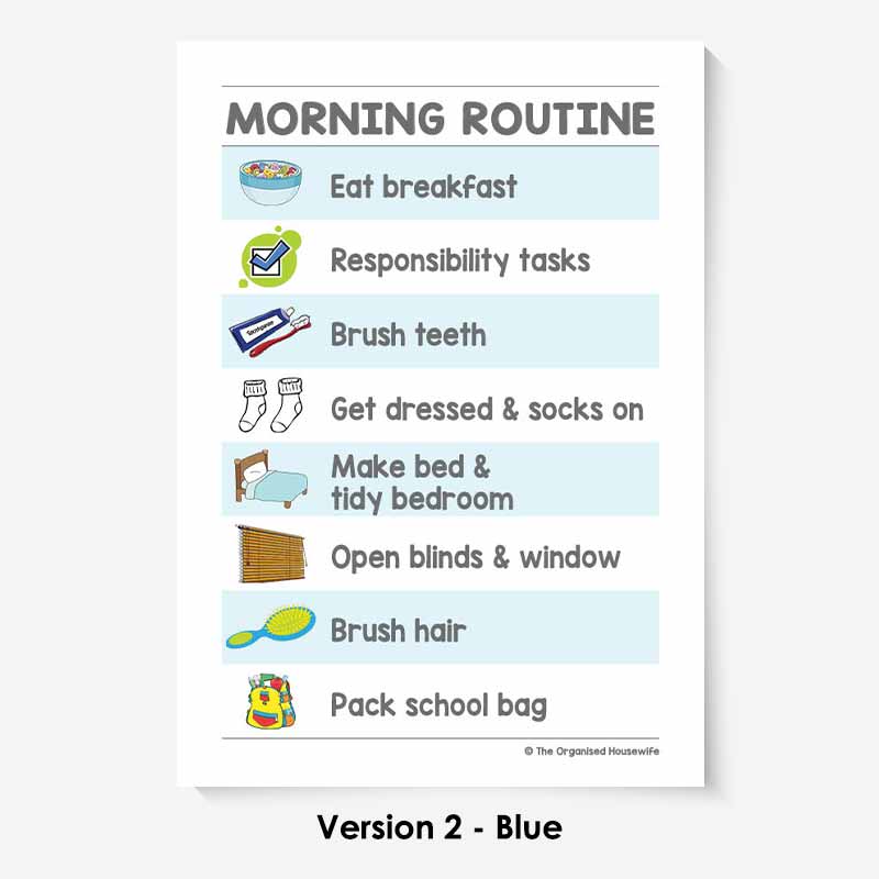 Kids Routine Charts - Morning