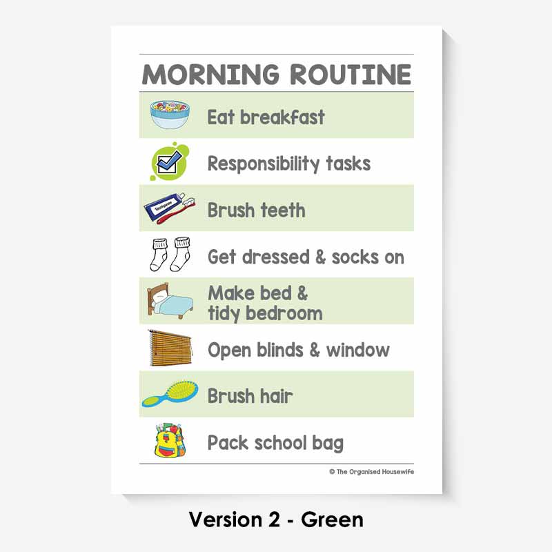 Kids Routine Charts - Morning