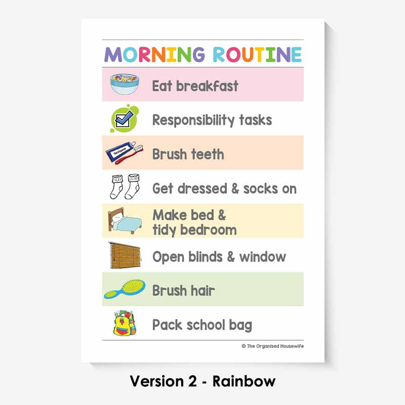 Kids Routine Charts - Morning