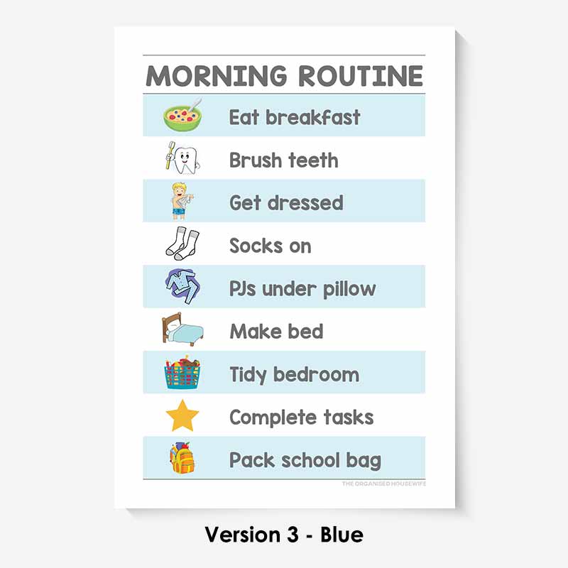 Kids Routine Charts - Morning