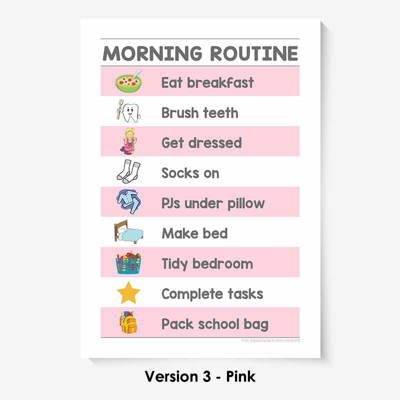 Kids Routine Charts - Morning