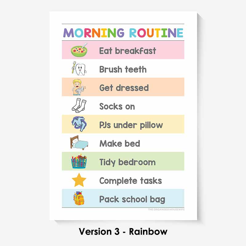 Kids Routine Charts - Morning