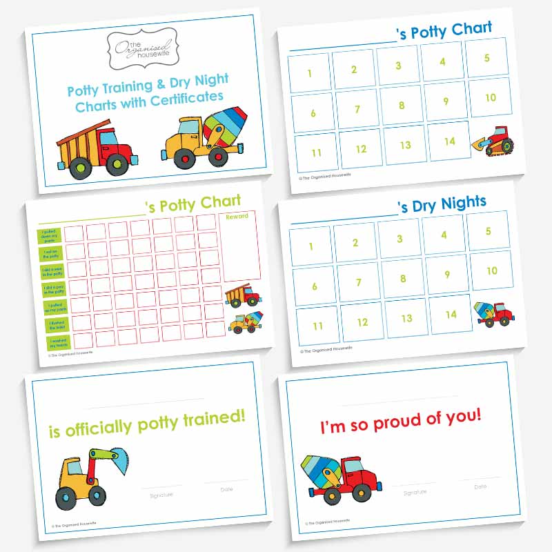 Potty Training Charts