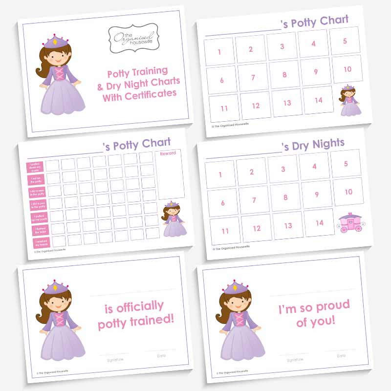 Potty Training Charts