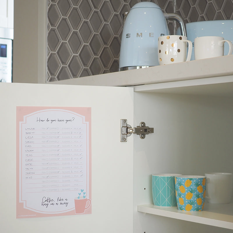 The Organised Housewife Tea Chart Printable