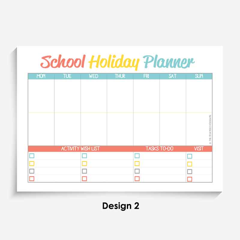 School Holiday Planner