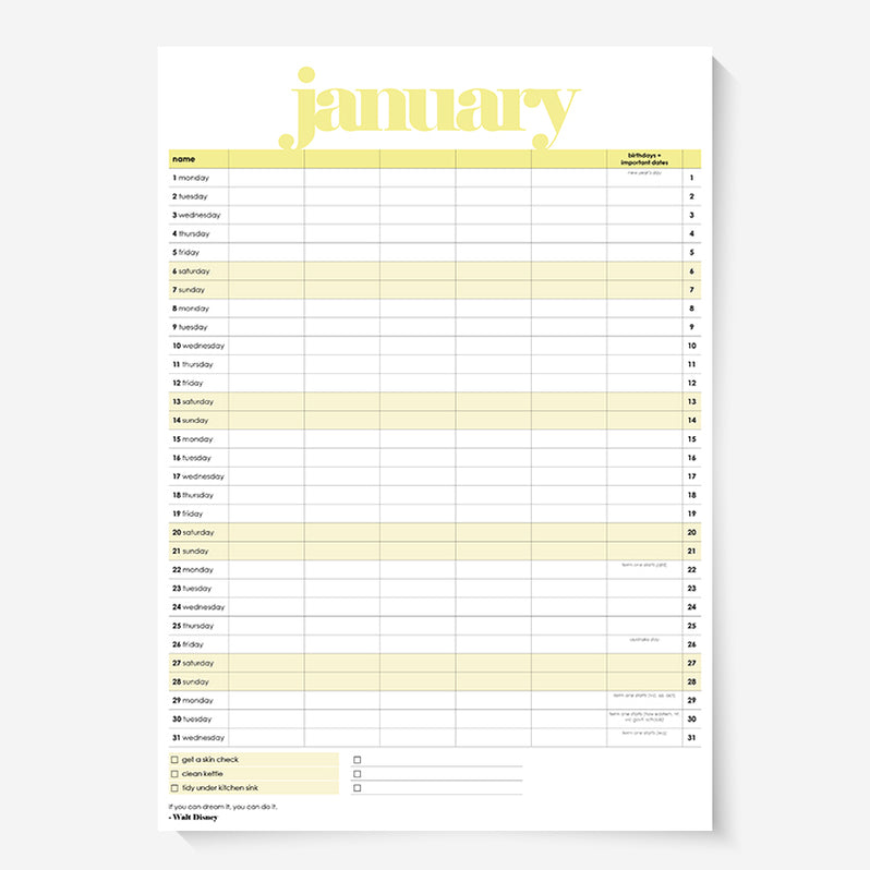 PRINTABLE: 2024 Family Calendar — OrganisedHQ