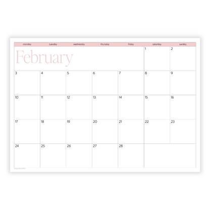 2025 A2 Monthly Planner Calendar