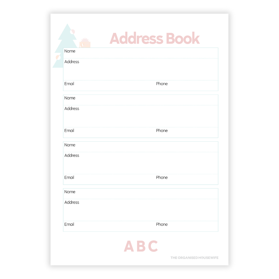 2025 Christmas Planner