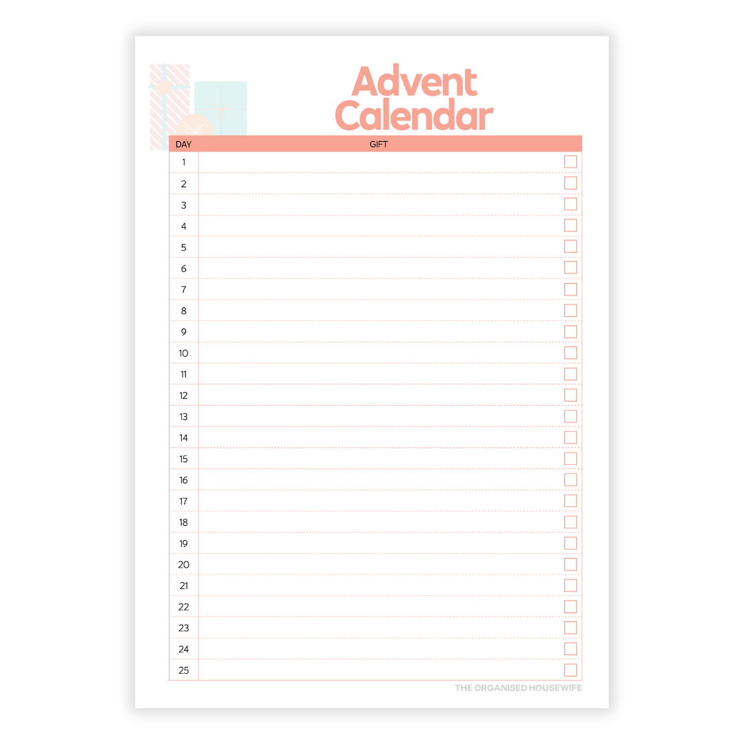 2025 Christmas Planner