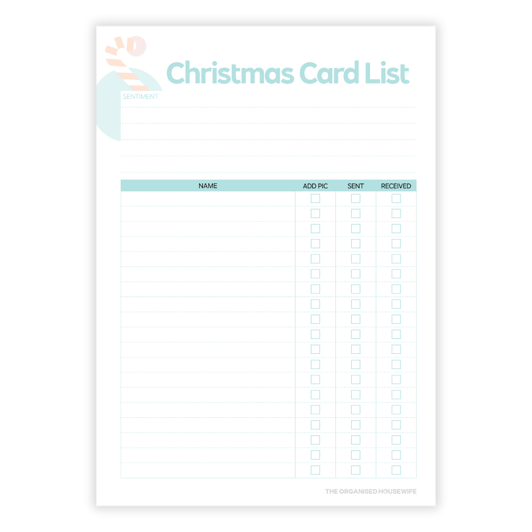 2025 Christmas Planner