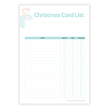 2025 Christmas Planner
