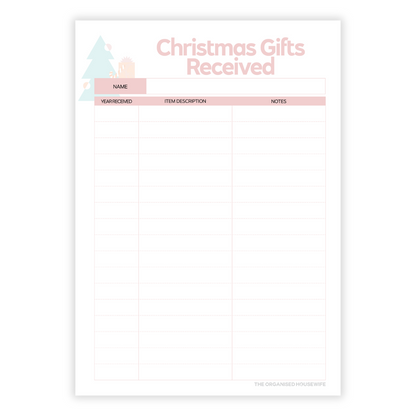 2025 Christmas Planner