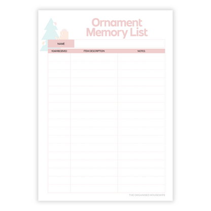 2025 Christmas Planner