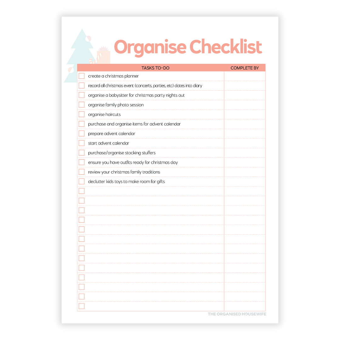 2025 Christmas Planner