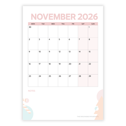 2026 Christmas Planner Calendars