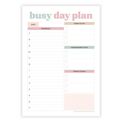 Busy Day Plan