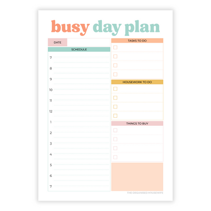 Busy Day Plan