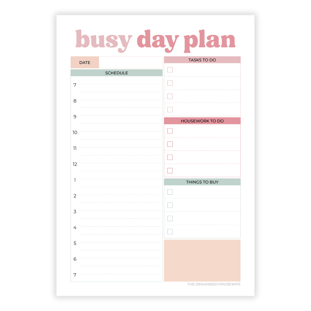 Busy Day Plan