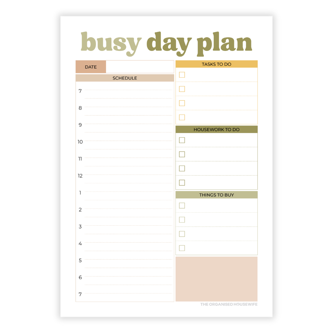 Busy Day Plan