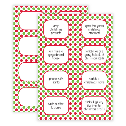 Advent Calendar Activity Notes