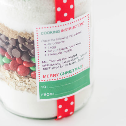 Christmas Cookies in a Jar Labels