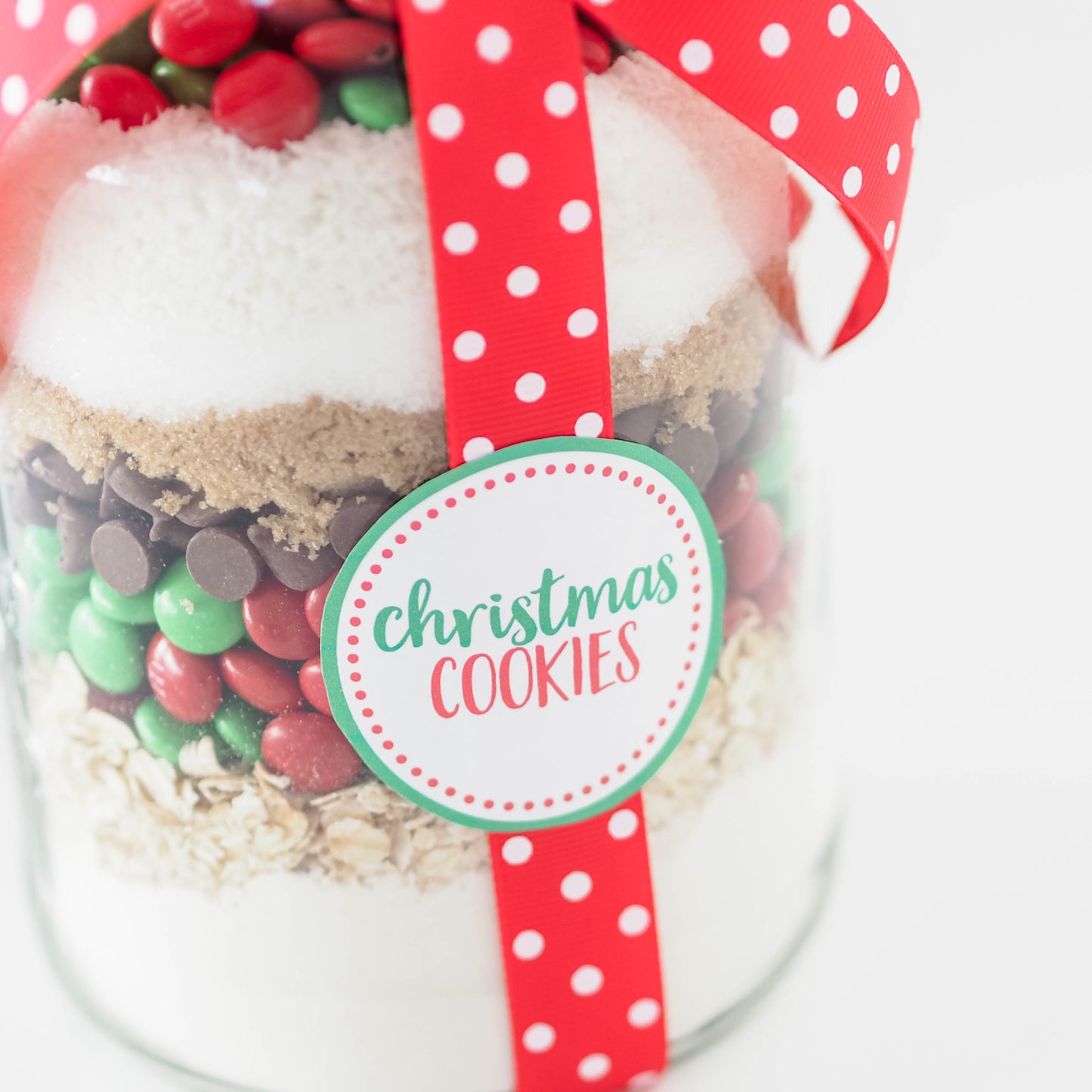 Christmas Cookies in a Jar Labels