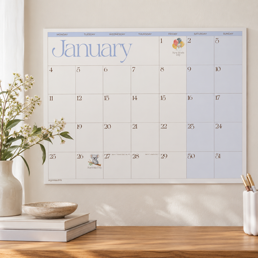 2027 A2 Monthly Planner Calendar