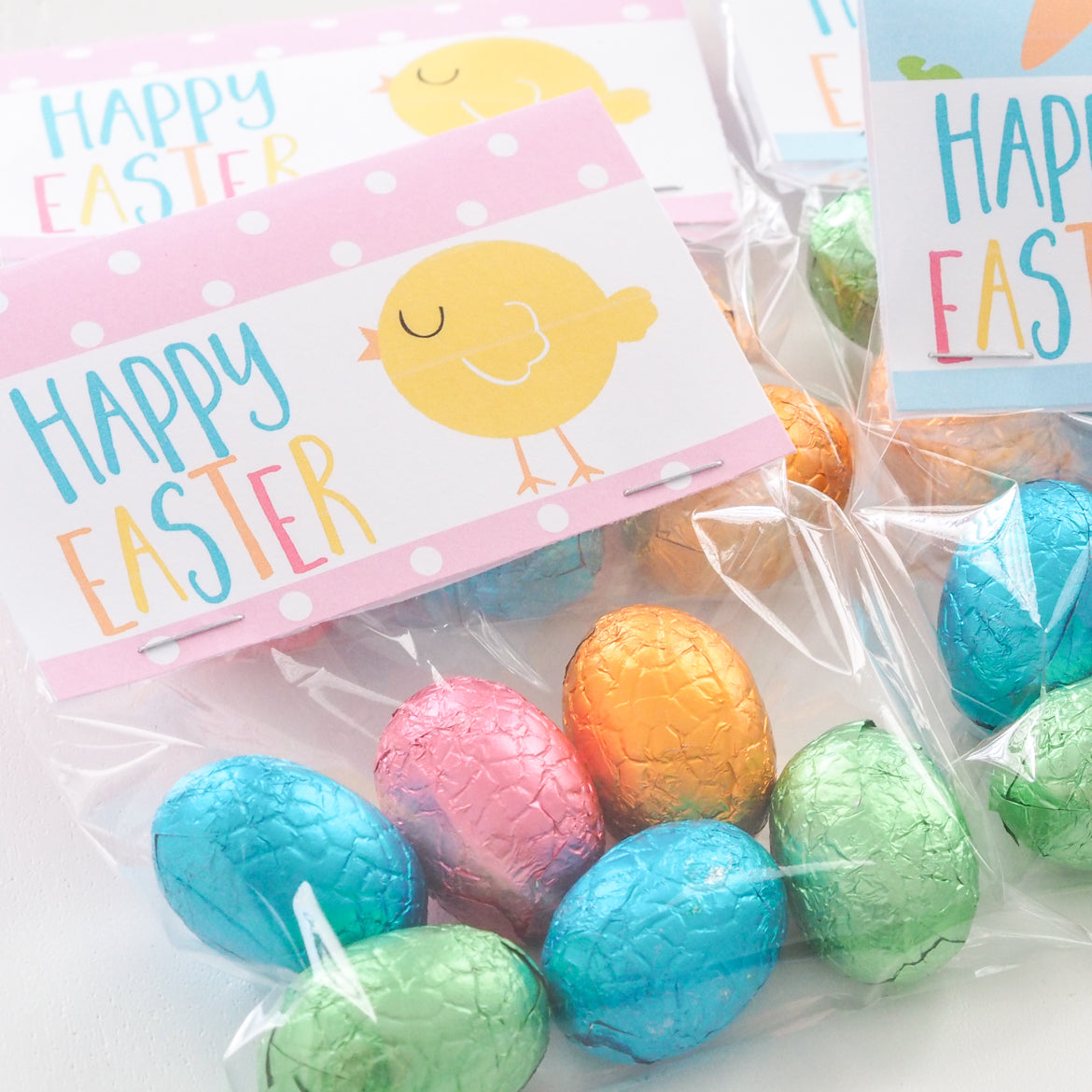Easter Bag Topper – Happy Easter - Bunny or Chick