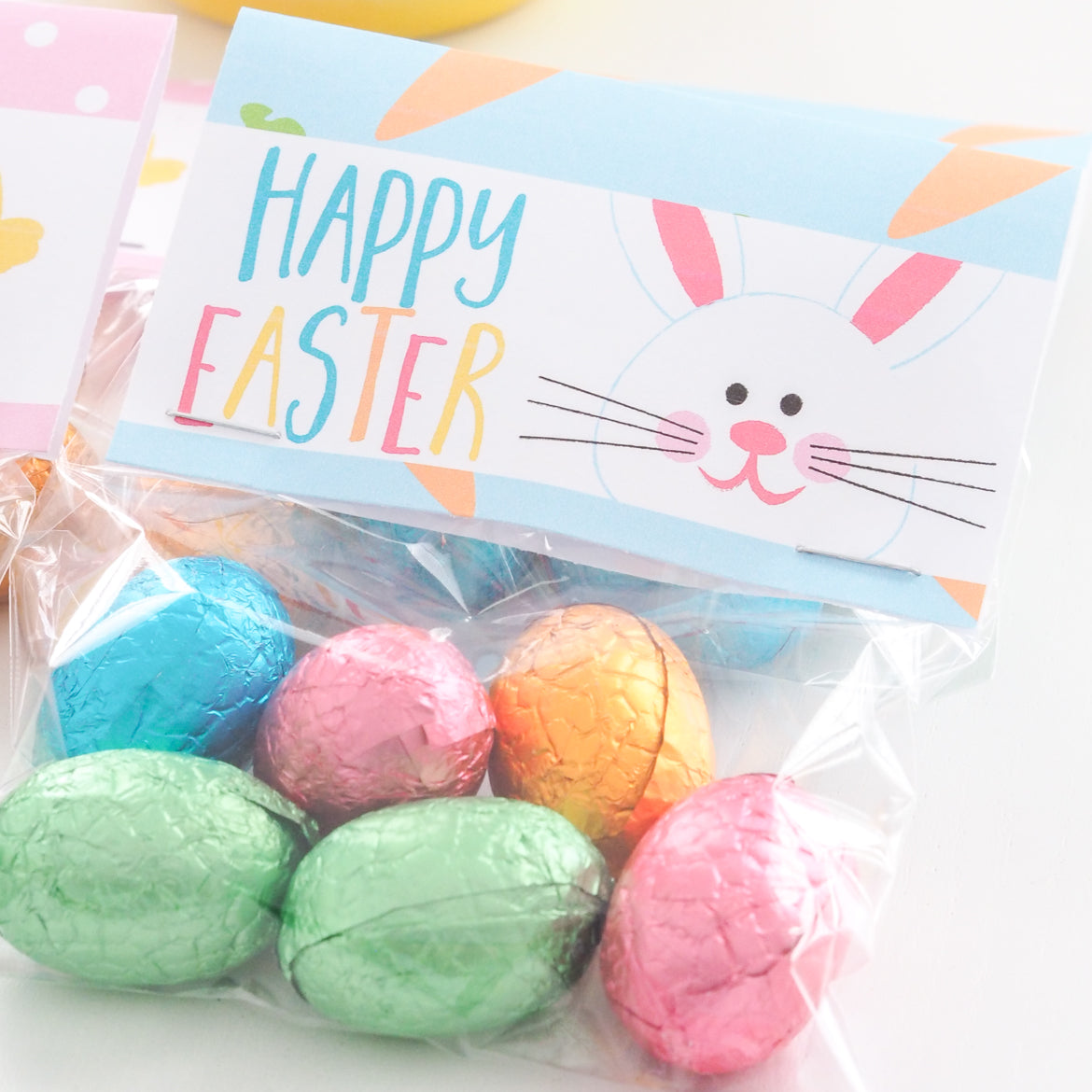 Easter Bag Topper – Happy Easter - Bunny or Chick