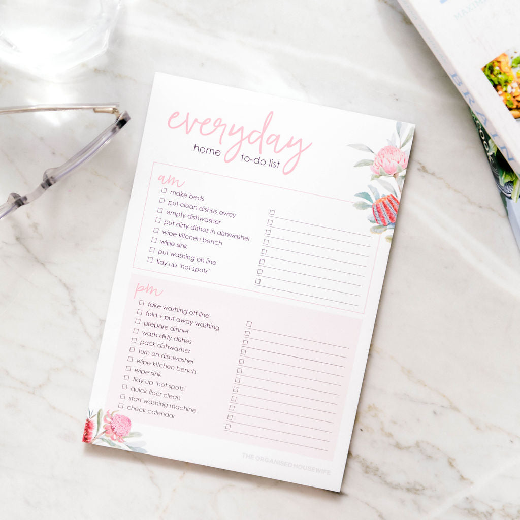 Everyday Home Task List Notepads - Australiana