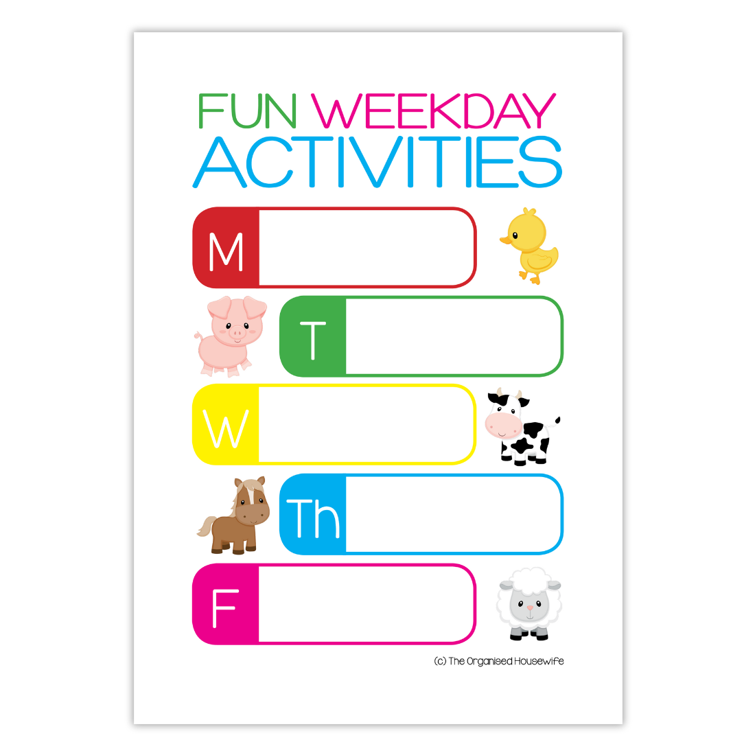Fun Weekday Activities for kids
