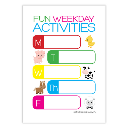 Fun Weekday Activities for kids